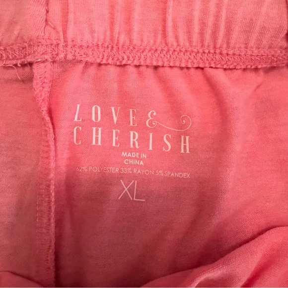 Pink Ruffle Pajama Shorts - Picture 4 of 5